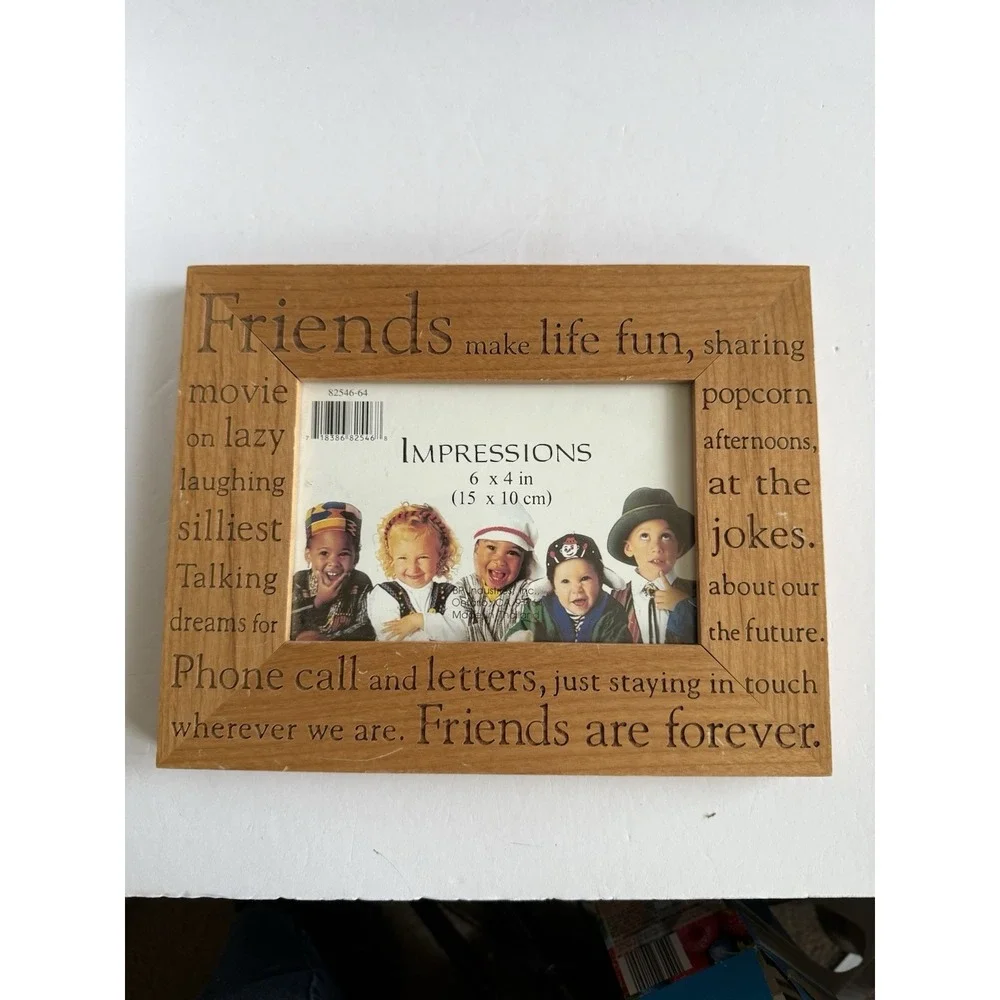 Wooden Frame FRIENDS For 4 X 6 Photo - See Notes